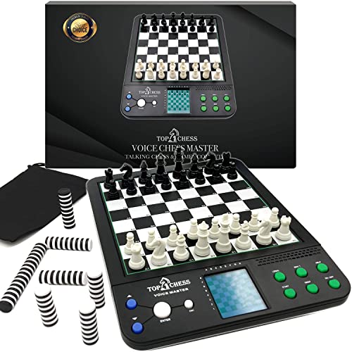 【中古】【未使用・未開封品】[Top 1 Chess] ボードゲーム、電子音声チェスの古典8合1コンピュータ音声教育システム、チェスの戦略を教える、チェスの愛好家、6歳から以上 子