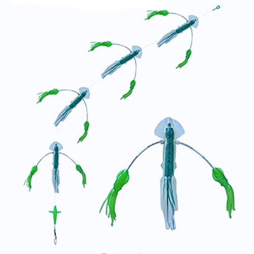 【中古】【未使用・未開封品】Squidnation ロングテールフリッピーフロッピーシングフィッシングデイジーチェーン マグロ&マーリンマグネット (09)