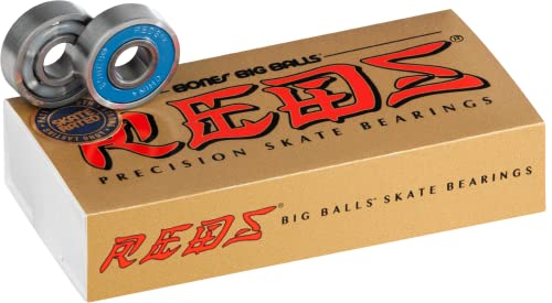 【中古】【未使用・未開封品】Bones Big Balls Reds スケートベアリング 8mm 16個パック