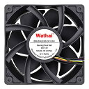 【中古】【未使用・未開封品】Wathai 12038 120mm x 38mm PWM コンピュータ PC ケース ファン 5300rpm 高気流 12V 4ピ...