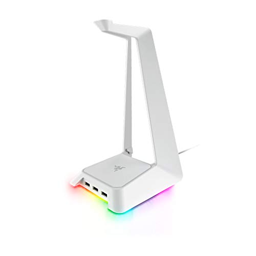 š̤ۡѡ̤ʡRazer Base Station Chroma Mercury White CHROMA ENABLED HEADSET STAND WITH USB HUB쥤 إåɥե   쥤ܡ  [¹