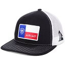 【中古】【未使用・未開封品】ARIAT シグネチャーロゴ テキサス州旗パッチブロック メンズキャップ ブラック