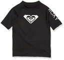 【中古】【未使用・未開封品】Roxy Girls Whole Hearted - 長袖 UPF 50 ラッシュガード - ガールズ2~7~2 - ブラック無煙炭...