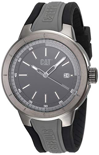 【中古】【未使用・未開封品】CAT T8 メンズ腕時計 44mmケース 日付表示 ステンレススチールケース シリコンストラップ グレー