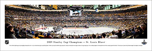 【中古】【未使用・未開封品】Blakeway Panoramas セントルイス ブルース 2019 スタンレーカップ チャンピオン パノラマ NHLポスター フレーム入り写真 壁装飾