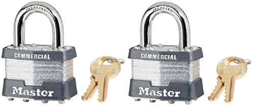 Master Lock 1KA-2035 1-3/4インチ ラミネート加工 スチール 同一鍵 南京錠 - 数量2