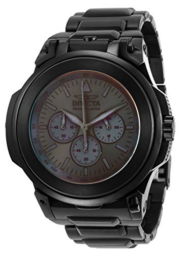 【中古】【未使用・未開封品】Invicta Men's Reserve Quartz Watch with Stainless Steel Strap, Black, 33 (Model: 29748)