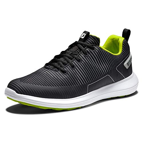 【中古】【未使用・未開封品】フットジョイ FootJoy メンズ Fj Flex Xp ゴルフシューズ, ブラック, 10