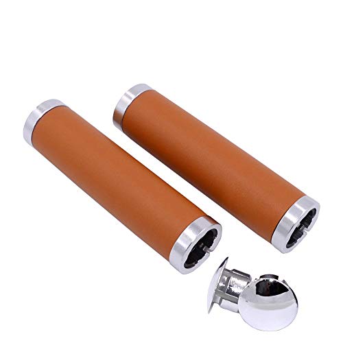 Other - 【中古】【未使用・未開封品】UPANBIKE バイクグリップ レザー 7/8インチ グリップ ダブルロックオン グリップ フィット 22.2mm ハンドルバー マウンテンバイク ロードバイク