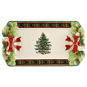 【中古】【未使用・未開封品】Spode クリスマスツリーフィギュア タータンチェック 12インチ セラミック
