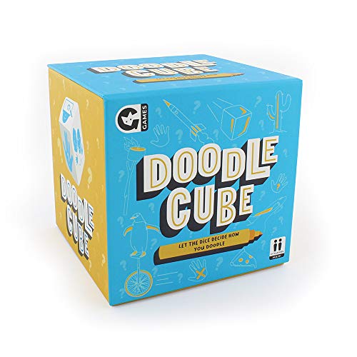【中古】【未使用・未開封品】Ginger Fox 落書き キューブ ピクショナリードローイングチャレンジゲーム マーカー&ボード付き - ダイスの巻きで落書きを決めます