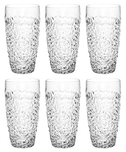 【中古】【未使用・未開封品】Highball Glass - クリスタルタンブラー - 6個セット - 美しいデザインの..