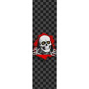 【中古】【未使用・未開封品】Powell-Peralta スケートボード グリップテープ リッパー チェッカー ブラック 9インチ x 33インチ グリップシート