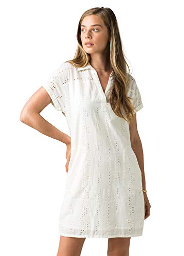 【中古】【未使用・未開封品】prAna - Women's Ladyland Dress, Soft White, Medium