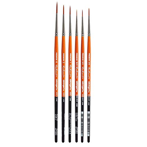 KINGART 6350-1 ペイントブラシ Set of 6 B-013