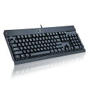 【中古】【未使用 未開封品】EagleTec KG010-N Gaming Mechanical Keyboard, Industrial Aluminium with Blue Switch 104 Keys Keyboard for PC Gamer - Black (No Backlight