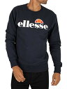 【中古】【未使用・未開封品】Ellesse メンズ SL Succiso スウェットシャツ、グレー US サイズ: Small カラー: ブルー