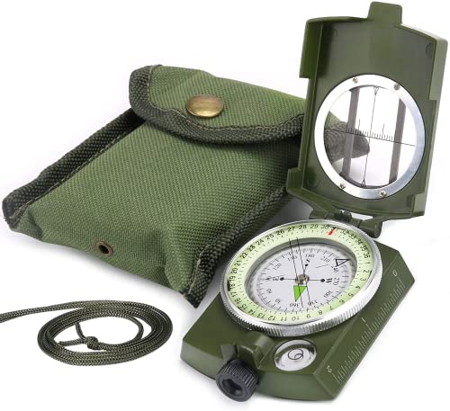 【中古】【未使用・未開封品】YEHOBU レンザティックコンパス ミリタリーエンジニア防水 メタルサイティング ナビゲーション 傾斜計 コンパス 揺れ防止 ハイキング キャンプ(4)