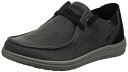 【中古】【未使用・未開封品】Skechers メンズ メルソン・レイモン キャンバス スリッポン モカシン, ブラック, 14
