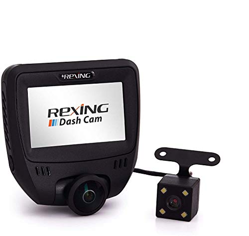 【中古】【未使用・未開封品】REXING V360 360度広角デュアルチャンネルダッシュボードカメラレコーダーカーダッシュカムリアカメラ Gセンサー WDR ループ録音