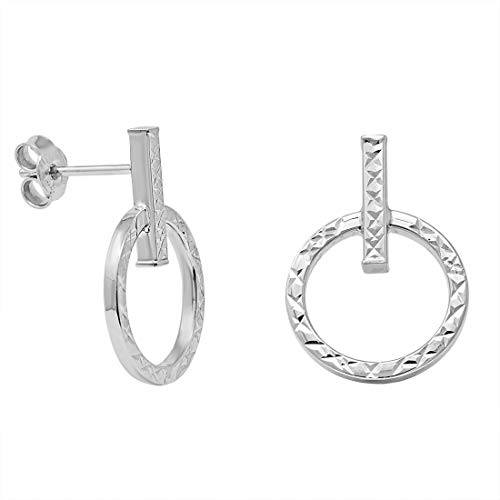 【中古】【未使用・未開封品】Amanda ローズバーサークルスタッドピアス 14Kゴールド(4)