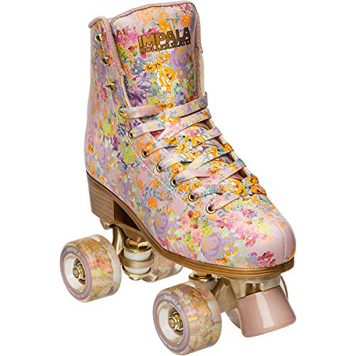 【中古】【未使用・未開封品】Impala Rollerskates ガールズ インパラ クアッドスケート(ビッグキッズ/大人)シンシア ローリー フローラル 8 (US メンズ 6、レディース 8) M