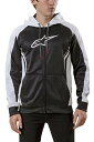 【中古】【未使用・未開封品】Alpinestars ストライクジップパーカー XL ブラック/ホワイト