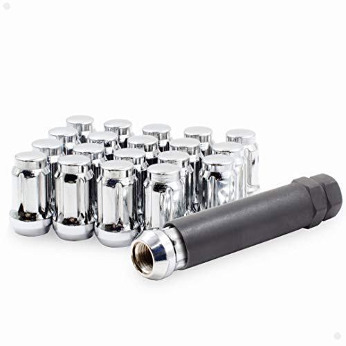 【中古】【未使用・未開封品】ホイールアクセサリー 20個セット 長さ1.38インチ 車 小型直径 ラグナット クローズドエンド へんぐり 6スプラインとキー付き M12x1.5 341545_