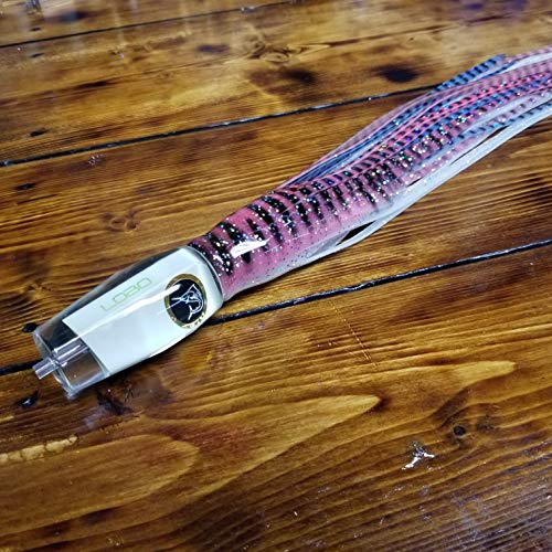 【中古】【未使用・未開封品】Lobo Lures スーパーグロー #50 Typhoon Marlin & Bigeyマグロトローリングルアー 米国製 (10/0 ケーブルアシストフックリグ、ビッグアイピンク/