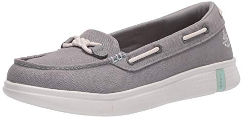 【中古】【未使用・未開封品】Skechers Women's Glide Ultra-Marina Boat Shoe, Gray, 7.5 Medium US