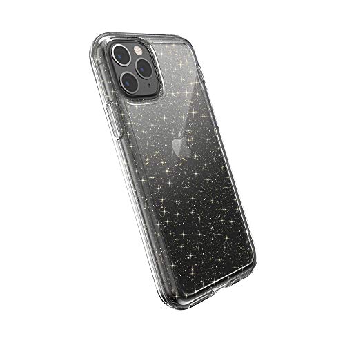 【中古】【未使用・未開封品】Speck Gemshell グリッター iPhone 11 Proケース ゴールドグリッター付きクリア