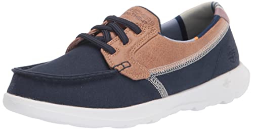 【中古】【未使用・未開封品】Skechers レディース Go Walk Lite-136070 ボートシューズ US サイズ: 24 カラー: ブルー