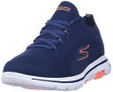 【中古】【未使用・未開封品】Skechers レディース Go Walk 5-Uprise スニーカー, ネイビー/コーラル, 5.5