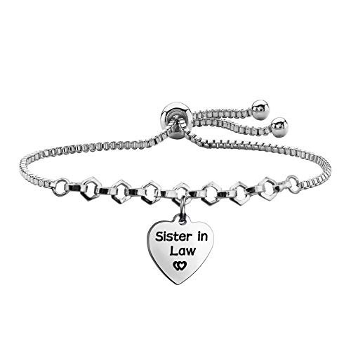 【中古】【未使用・未開封品】FEELMEM 義理の姉妹 ギフト 義理の姉妹 ラブノット バングルブレスレット 新郎の姉妹 ブライズメイドギフト ウェディングジュエリー ファミリー