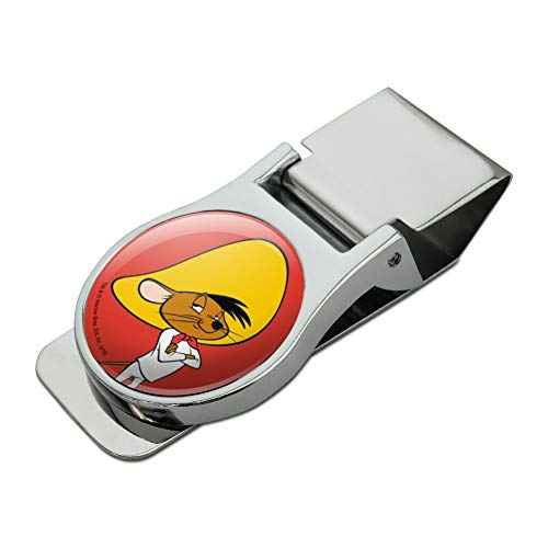 【中古】【未使用・未開封品】Looney Tunes Speedy Gonzales サテンクロームメッキメタルマネークリップ