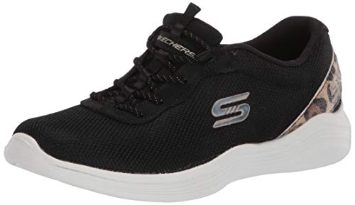 【中古】【未使用・未開封品】Skechers レディース ファッションスニーカー, ブラック/ローズゴールド。, 5