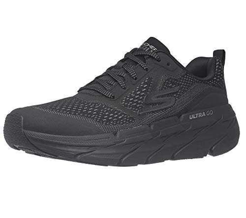 【中古】【未使用 未開封品】Skechers Men 039 s Max Cushioning Premier Vantage-Performance Walking Running Shoe Sneaker, Black/Charcoal, 9 4E US