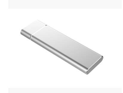 【中古】【未使用・未開封品】Mintata2019 M.2 NGFF SATA SSD 10Gbps - USB3.1 Type-C エンクロージャケースボックスコンバーターアダプターサポート 4TB。 シルバー 1001655/