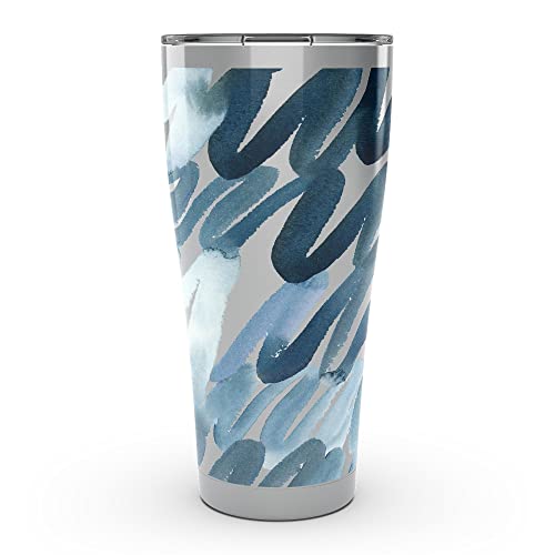 【中古】【未使用・未開封品】Tervis Yao Cheng Scribbles ブルーステンレススチール 30 oz Stainless Tumbler ブルー