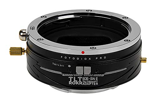 Fotodiox Pro TLT ROKR Tilt/Shift Lens Mount Adapter Compatible with Canon EOS EF and EF-S Lenses to Sony E-Mount Cameras