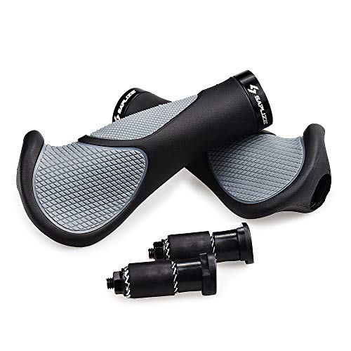 【中古】【未使用・未開封品】SAPLIZE バイクグリップ 人間工学デザイン 両サイドロック アルティスリップゴム 自転車ハンドルバーグリップ MTB BMX サイクリング用