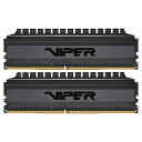 【中古】【未使用 未開封品】Patriot Memory Viper4 Blackout Series DDR4 3200MHz PC4-25600 8GB (4GB x 2枚) プレミアムブラックヒートシンク デスクトップ用メモリ PVB48G