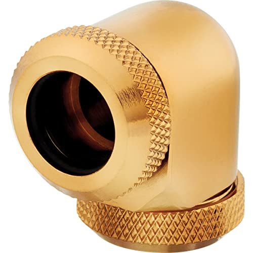 Other - 【中古】【未使用・未開封品】Corsair Hydro X Series XF Hardline 90° 12mm OD Fittings, Gold, 2-Pack