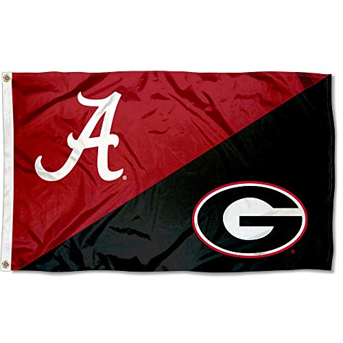 【中古】【未使用・未開封品】College Flags and Banners Co. スプリットアラバマ対ジョージアハウス 分割された3x5 フラッグ