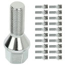【中古】【未使用・未開封品】OCPTY ホイールスタッド 12x1.25 自動車ラグボルト 20x シルバー シャンク長さ 28mm ジープ用 コンパス用 フィアット ジープ用 チェロキー用(4)
