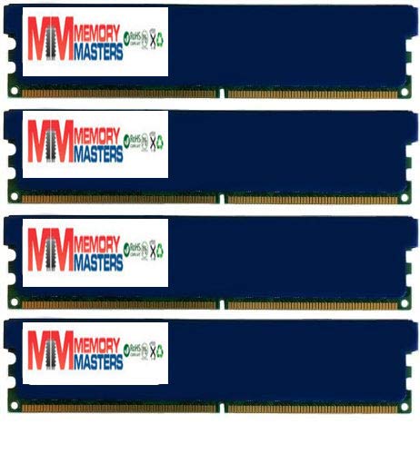 【中古】【未使用 未開封品】MemoryMasters 8GB (4 X 2GB) DDR2 DIMM (240 ピン) 800MHZ PC2-6400 PC2-6300 デスクトップRAM 冷却用レッドヒートスプレッダー付き CL 5-5-18