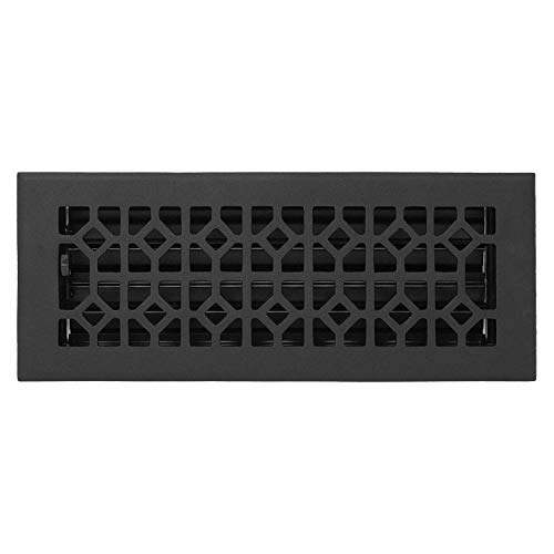 【中古】【未使用・未開封品】Madelyn Carter ローマンフロアレジスター 鋳鉄風 (キャストアルミニウム) 6 x 10 (Overall Size: 7-1/2 x 11-1/2) MC-RA-BLK