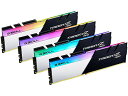 【中古】【未使用 未開封品】G.SKILL Trident Z Neo (AMD Ryzen) シリーズ 32GB (4 x 8GB) 288ピン RGB DDR4 SDRAM DDR4 3600 デスクトップ F4-3600C16Q-32GTZNC