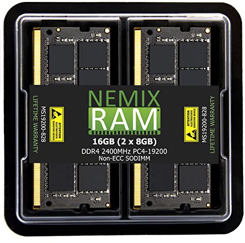 【中古】【未使用 未開封品】NEMIX RAM 16GB (2X8GB) SODIMM メモリ アップグレードキット DDR4 2400MHz PC4-19200 CL17 Apple iMac 2017 27インチ Retina 5K / 21.5インチ R