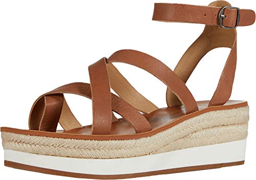 【中古】【未使用・未開封品】[Lucky Brand] レディース Jakina Espadrille ウェッジサンダル US サイズ: 6.5 カラー: ブラウン